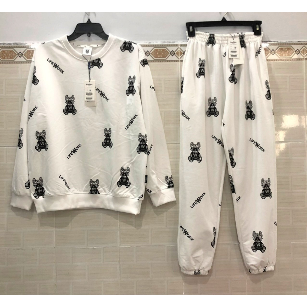 Set nỉ da cá họa tiết chó full