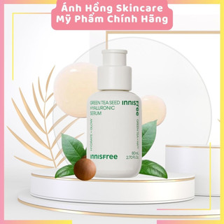 Tinh chất innisfree Green Tea Seed Hyaluronic Serum 2023 Nano 5 loại HA cấp nước tức thì cho da 80mL