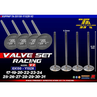 VALVE RACING [TA-RACING] for LC135 Y15ZR SNIPER150 | Bộ Van Nạp&Xả Đầy Đủ Kích Thước cho EX135 EX150 MX KING