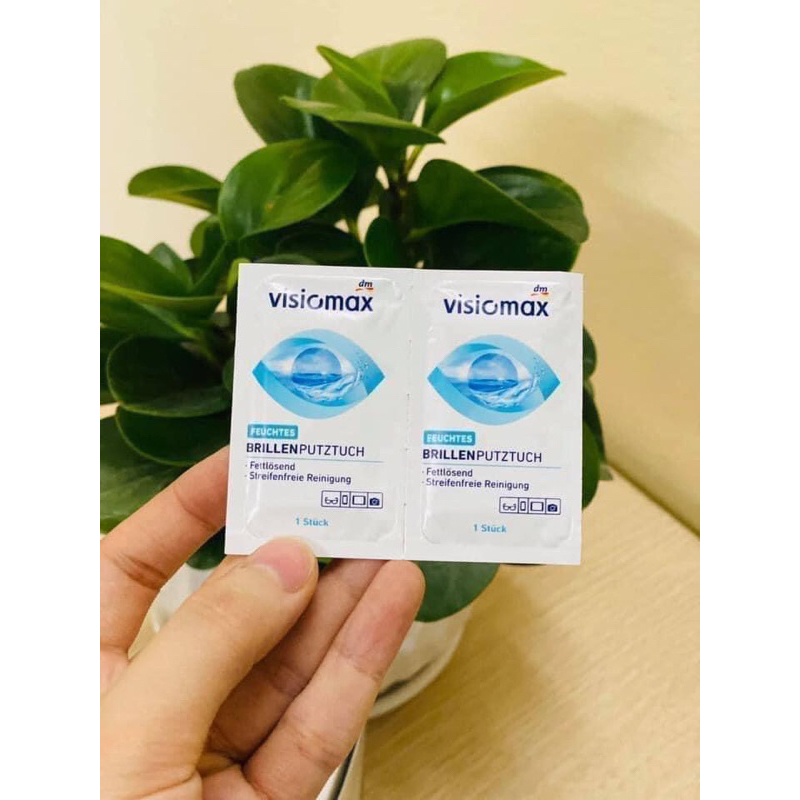 Giấy lau kính Víiomax hộp 52 miếng, lau lens máy ảnh, màn hình điện thoại - hàng nội địa Đức