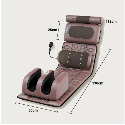 Nệm massage toàn thân Alota N24 làm ấm rung xoa bóp kèm máy massage lưng và máy massage chân