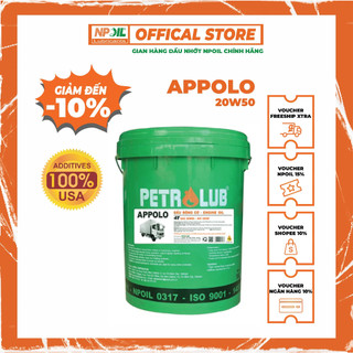 Dầu động cơ NP Petro Appolo 50 CD/SF 20W50 xô 18l