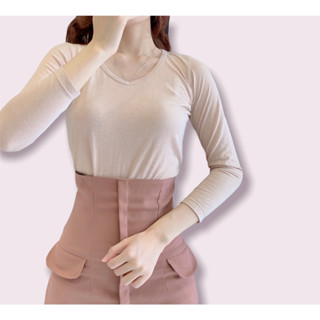 Áo giữ nhiệt nữ siêu nhẹ  AET05 cổ tim