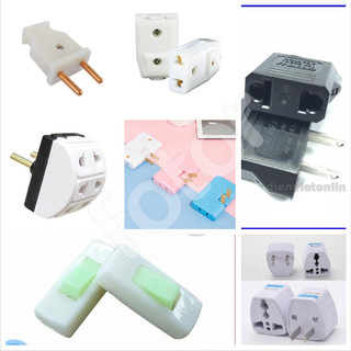 [5❤️][FREESHIP] PHÍCH CẮM ĐIỆN 1 RA 3 - CHUI ĐỰC, CÁI - ĐẦU CHUYỂN 3 RA 2, DẸP RA TRÒN, CÔNG TẮC NHÓT [HCM]