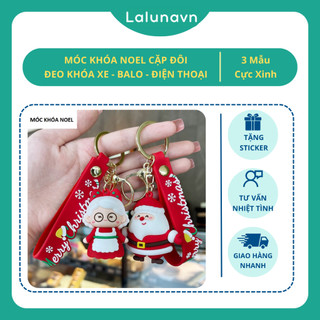 Móc khóa Noel 3D phụ kiện đeo balo túi ví KUTE xinh gây nghiện nam nữ phụ kiện quà tặng phong cách Hàn Qu B131