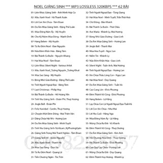 {Noel-62} NOEL GIÁNG SINH 62 Bài Hát Cd Mp3 Lossless 320kbps