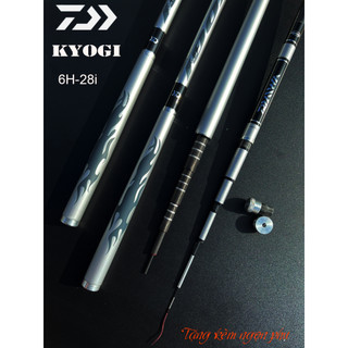Cần câu tay Daiwa 6H Kyogi bản 2023 vân xoắn thông số trên ảnh- tặng kèm ngọn phụ