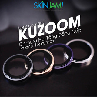 Lens Camera Kuzoom iP 15Promax Loại 2 Tầng Bảo Vệ Camera Và Chụp Siêu Nét iP 15Promax 15Pro 15Plus 15 Chính Hãng Kuzoom