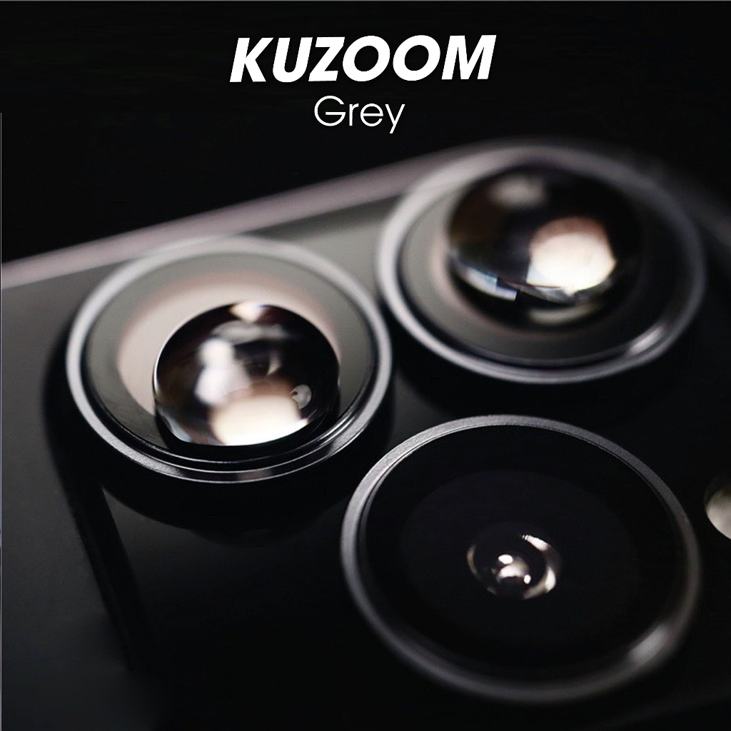 Lens Camera Kuzoom iP 15Promax Loại 2 Tầng Bảo Vệ Camera Và Chụp Siêu Nét iP 15Promax 15Pro 15Plus 15 Chính Hãng Kuzoom