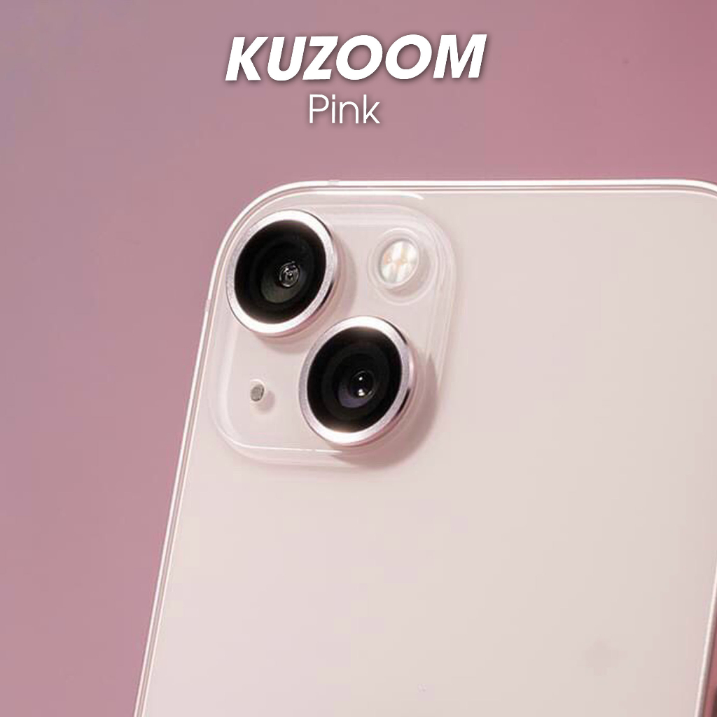 Lens Camera Kuzoom iP 15Promax Loại 2 Tầng Bảo Vệ Camera Và Chụp Siêu Nét iP 15Promax 15Pro 15Plus 15 Chính Hãng Kuzoom