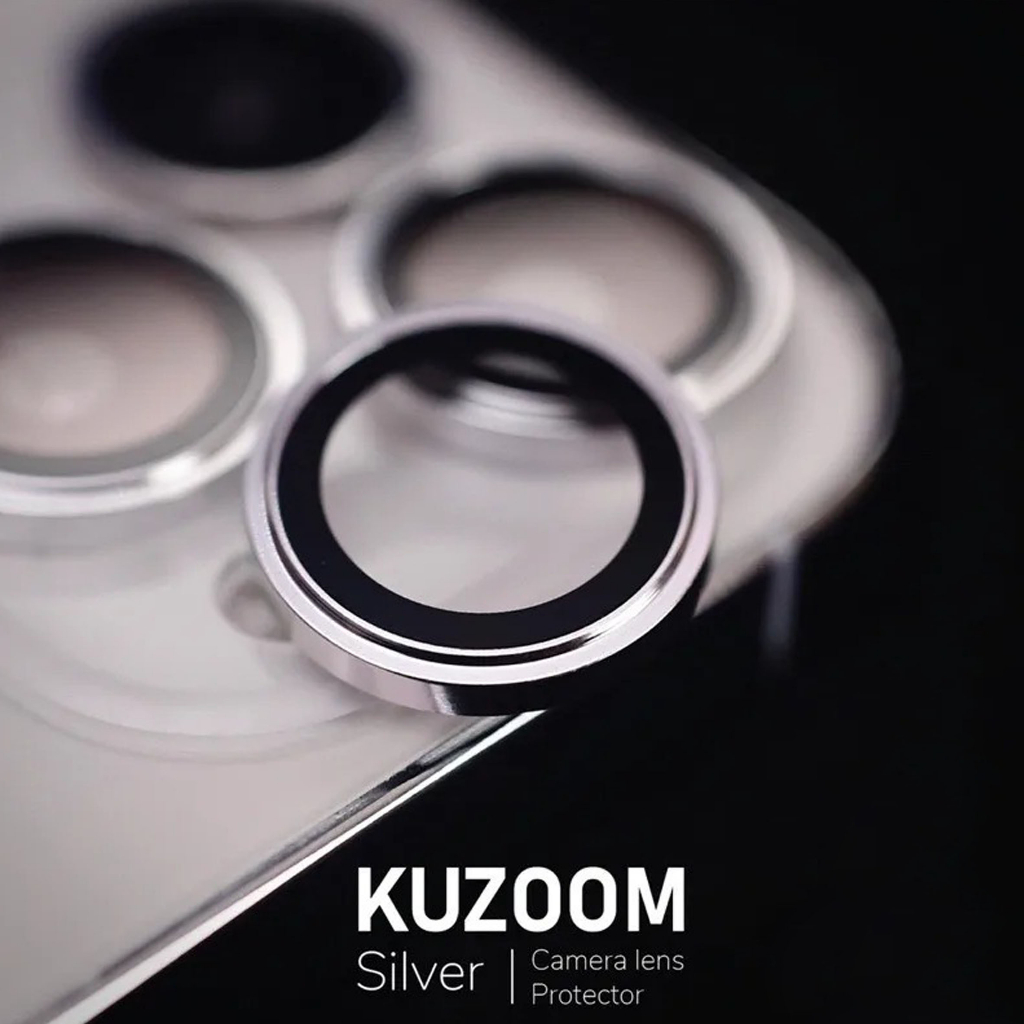 Lens Camera Kuzoom iP 15Promax Loại 2 Tầng Bảo Vệ Camera Và Chụp Siêu Nét iP 15Promax 15Pro 15Plus 15 Chính Hãng Kuzoom