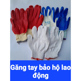 Bao tay lao động sợi len, nilon phủ nhựa và sợi len phủ nhựa, Găng tay bảo hộ lao động free size