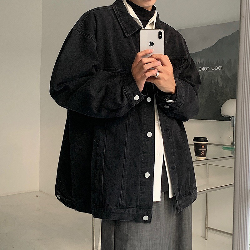 Áo Khoác Jean unisex phong cách Harajuku Nhật Bản - Retrostyle - Aokhoacjeannam236_P9