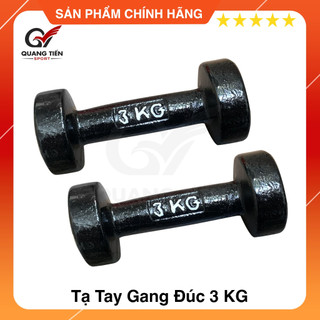 Tạ tay gang đúc loại đẹp 2022 3kg