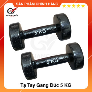 Tạ tay gang đúc loại đẹp 2022 5kg