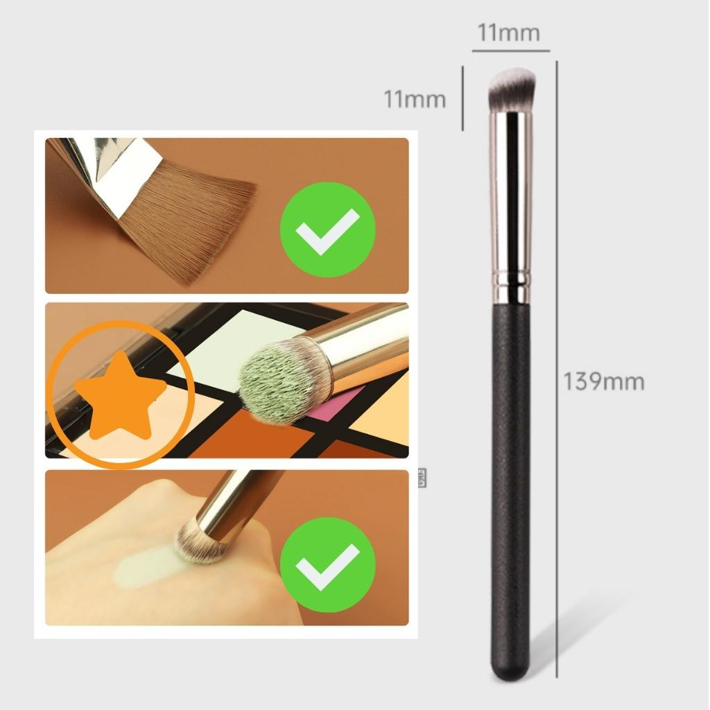 Cọ trang điểm, bộ cọ 3 Cây - Cọ phấn nền, Cọ che khuyết điểm mịn da điều màu không tùy vết