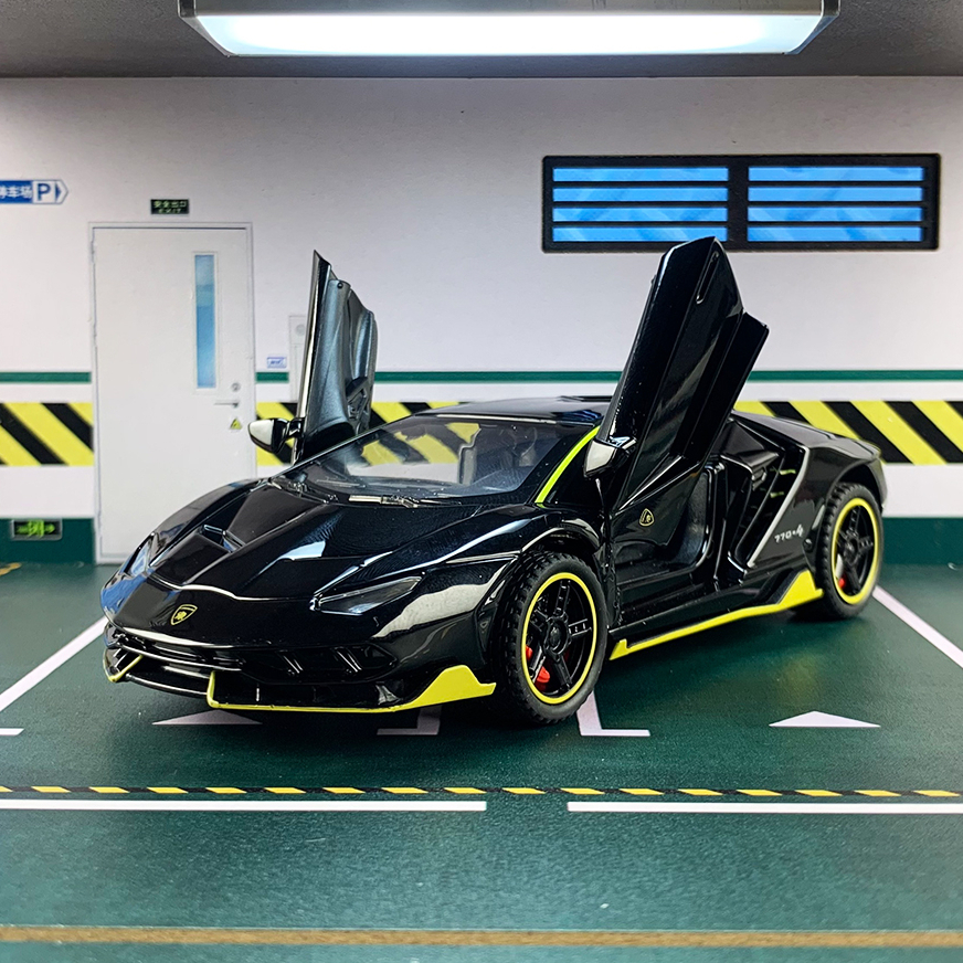 Mô hình xe Lamborghini Centenario LP 770-4 tỉ lệ 1:32 kèm đế