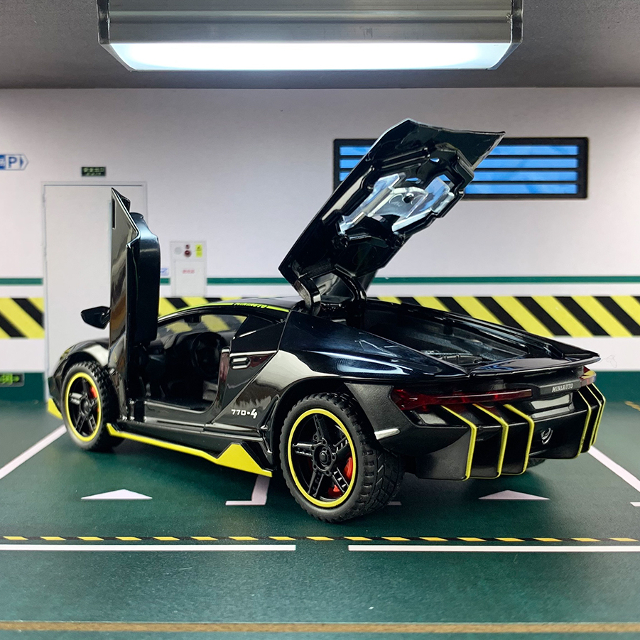 Mô hình xe Lamborghini Centenario LP 770-4 tỉ lệ 1:32 kèm đế