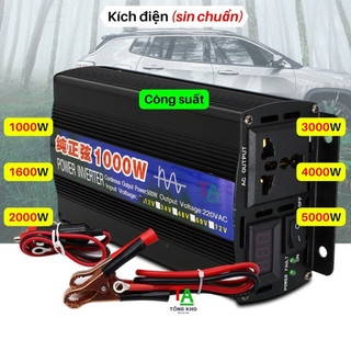 Inverter sin chuẩn 1000W, 1600W, 2000W, 3000W, 4000W, 5000W (chống ngược cực)
