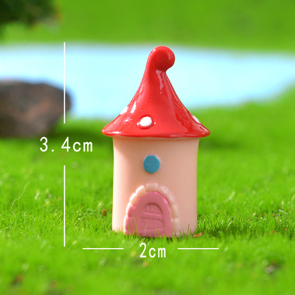 Mô hình nhà nấm cổ tích trang trí tiểu cảnh, terrarium, DIY