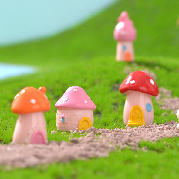 Mô hình nhà nấm cổ tích trang trí tiểu cảnh, terrarium, DIY