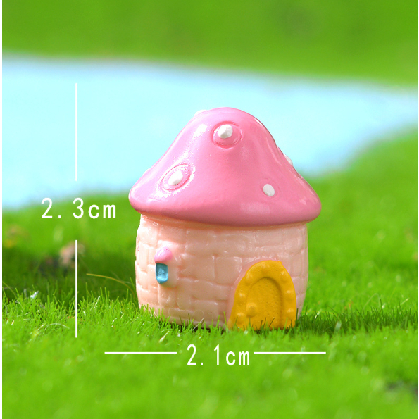 Mô hình nhà nấm cổ tích trang trí tiểu cảnh, terrarium, DIY