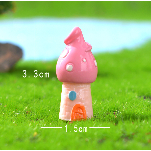 Mô hình nhà nấm cổ tích trang trí tiểu cảnh, terrarium, DIY