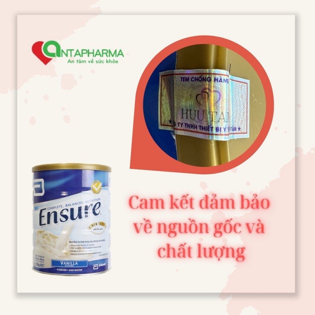 Sữa bột hương Vani Ensure Vanilla Powder 850g của Úc