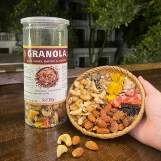 Ngũ Cốc Granola Siêu Hạt Giảm Cân Mix Không Đường Phù Hợp Ăn Chay Ăn Kiêng 250g/500g