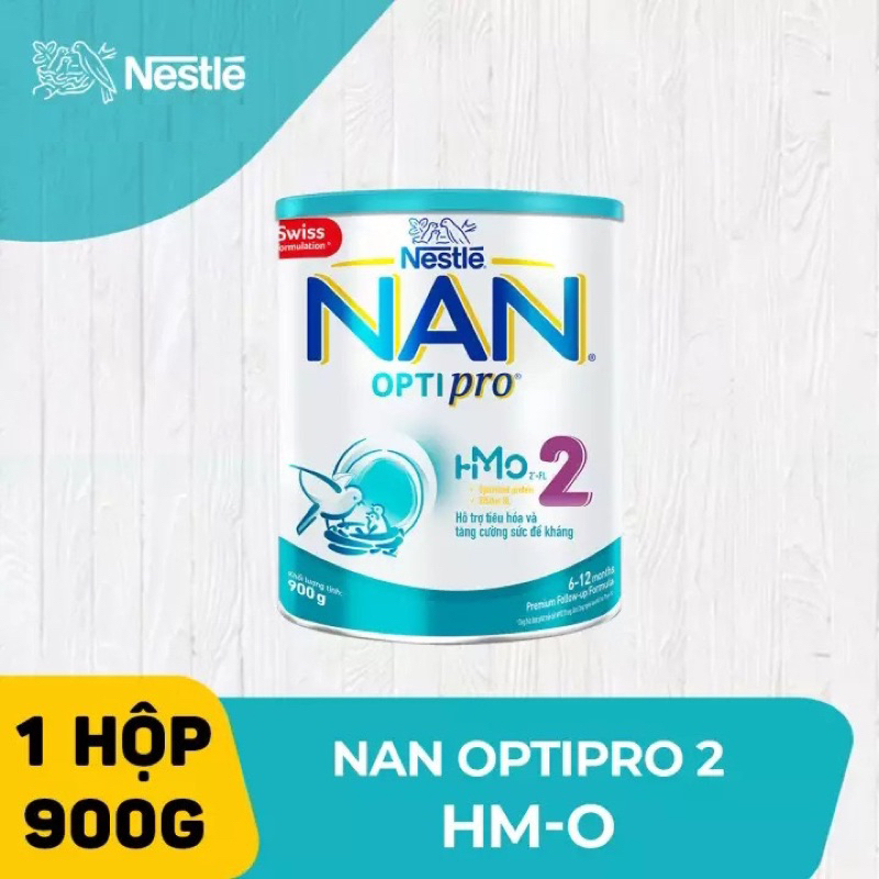 Sữa bột Nestlé NAN OPTIPRO PLUS 2 hộp 800g