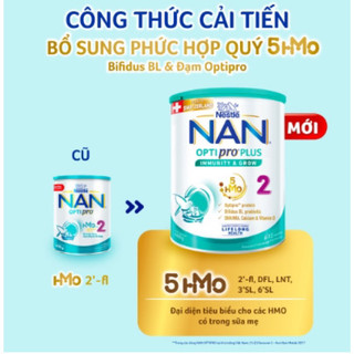 Sữa bột nestlé nan optipro plus 2 hộp 800g