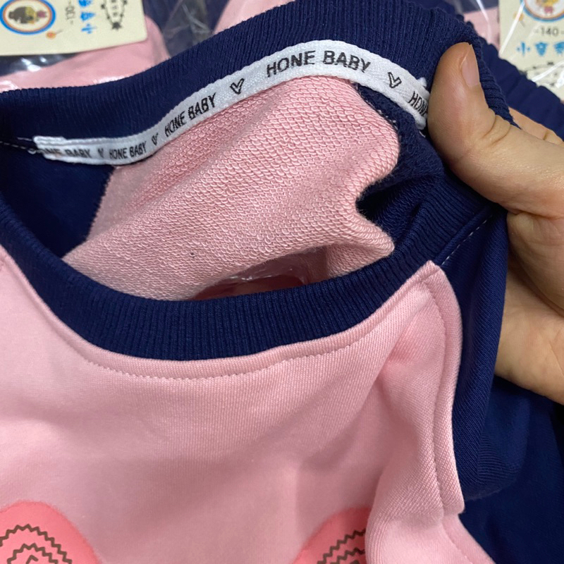 Bộ thỏ nỉ da cá thu đông cho bé