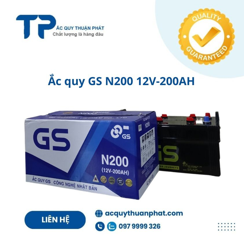 bình ắc quy Gs N200 12V-200ah