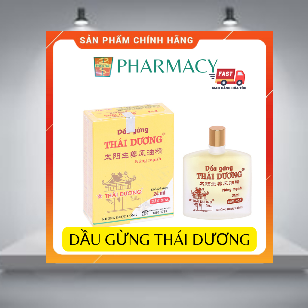 Dầu gừng Thái Dương chai 24ML