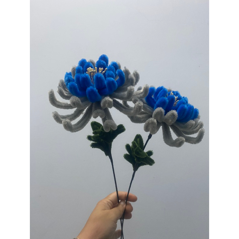 Hoa cúc kẽm nhung handmade