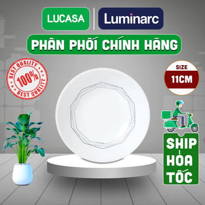 Đĩa Chấm Thủy Tinh Cường Lực Luminarc Diwali Marble 11cm - L3758 | Phân Phối Chính Hãng