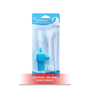 Hút mũi đầu mềm Silicone Softtana, dụng cụ hút mũi silicon, thiết kế hiện đại, an toàn bé