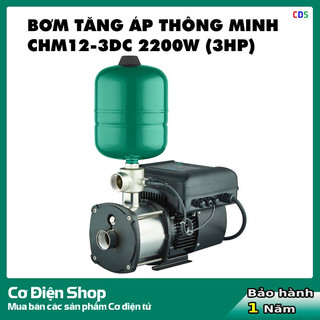 Bơm tăng áp biến tần thông minh chm12-3dc 2200w - điều khiển từ xa bằng điện thoại - bảo hành 1 năm