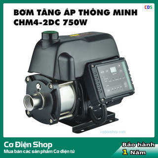 Bơm tăng áp biến tần thông minh chm4-2dc 750w - bảo hành 1 năm