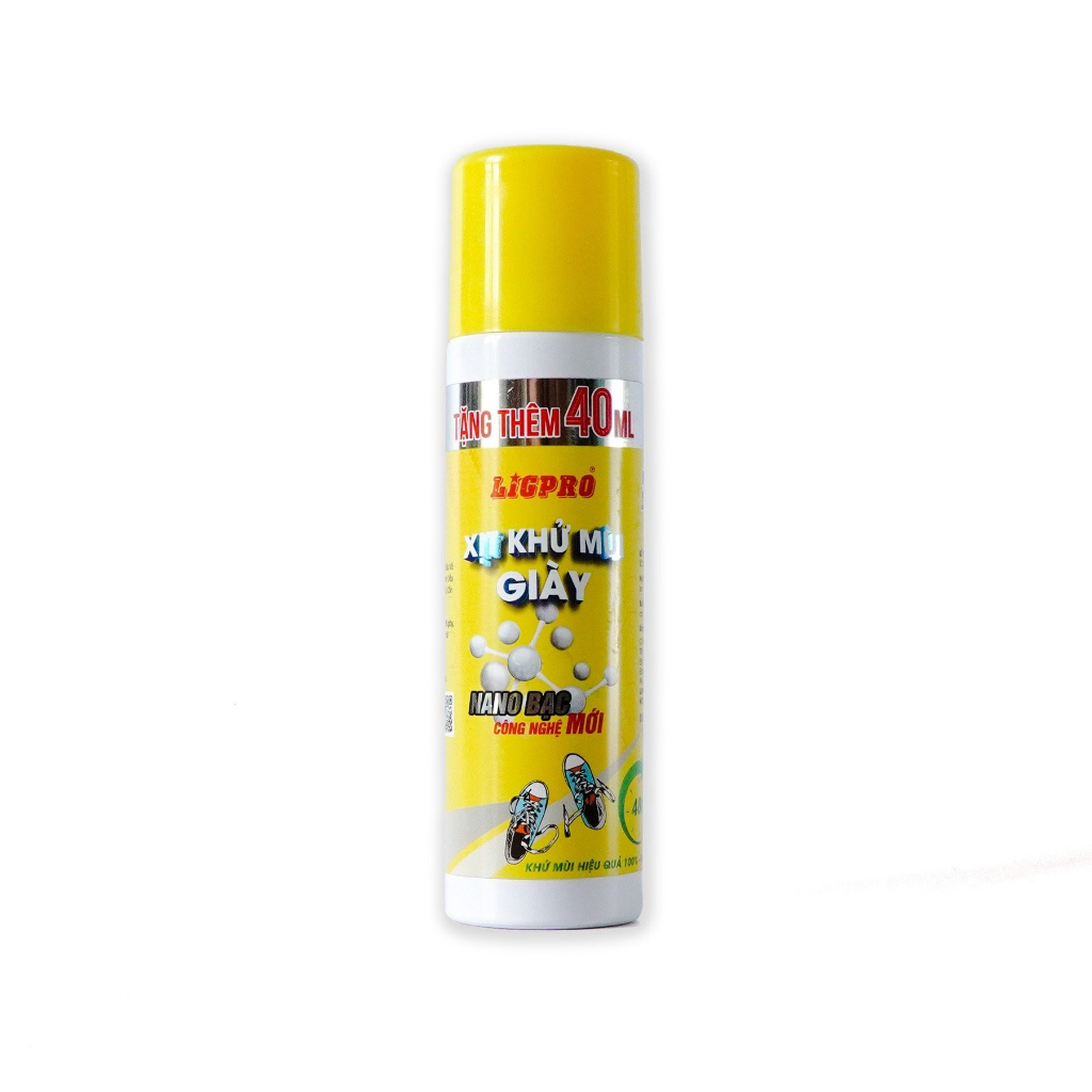 Chai xịt khử mùi giày Ligpro - NANO BẠC - 200ml (Chai)