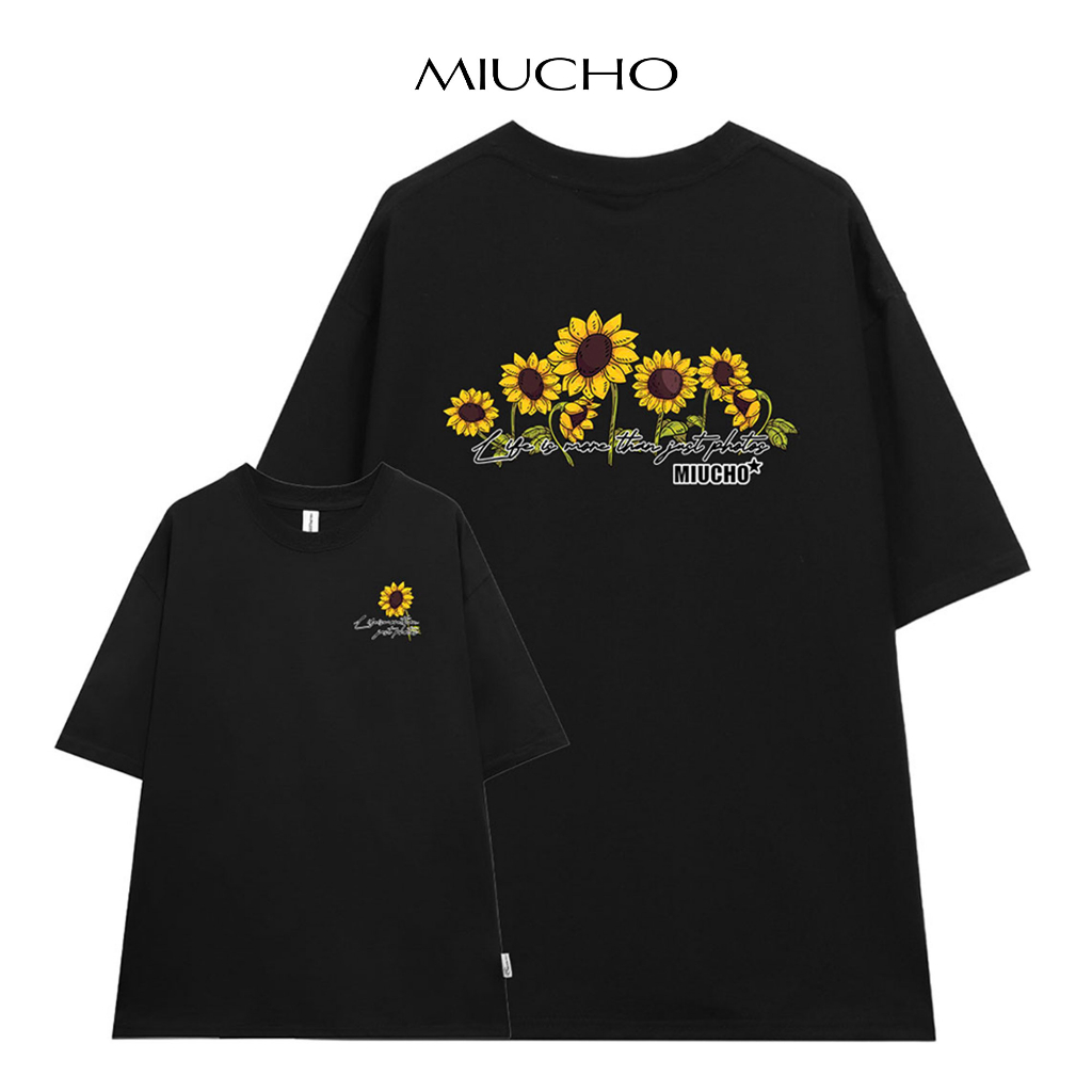 Áo thun nữ form rộng ATD131 Miucho chất vải cotton in ARTWORK