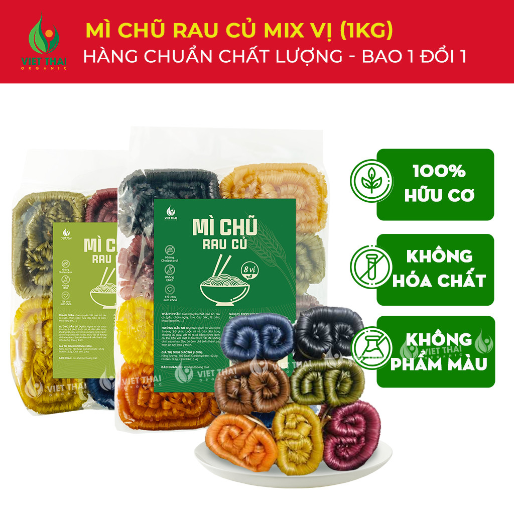 Mì Chũ Rau Củ Ngũ Sắc Ăn Kiêng EatClean Healthy Thực Dưỡng Siêu Ngon Việt Thái Organic