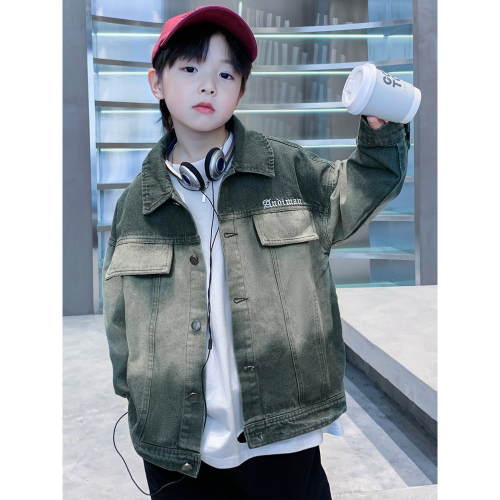 AK04- Áo khoác Jean, Áo khoác bò cao cấp cho bé size đại 23kg - 62kg
