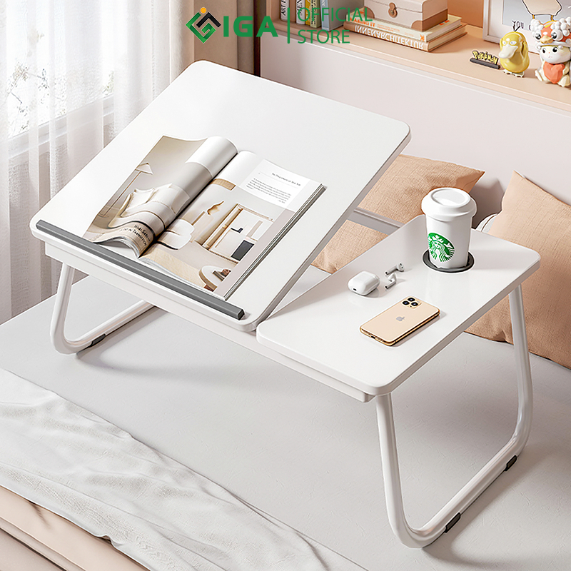 Bàn học ngồi bệt, bàn ăn mini kết hợp bàn trà gấp gọn có thể điều chỉnh chân kim loại GM55