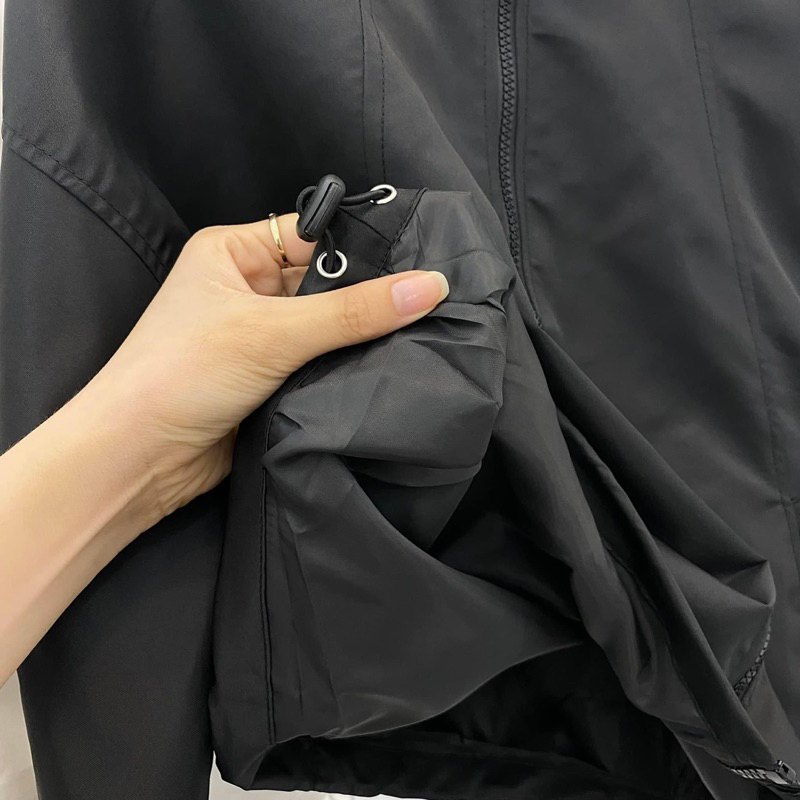 Áo Khoác Dù 2 Lớp Form Croptop Basic 2T. Clothes