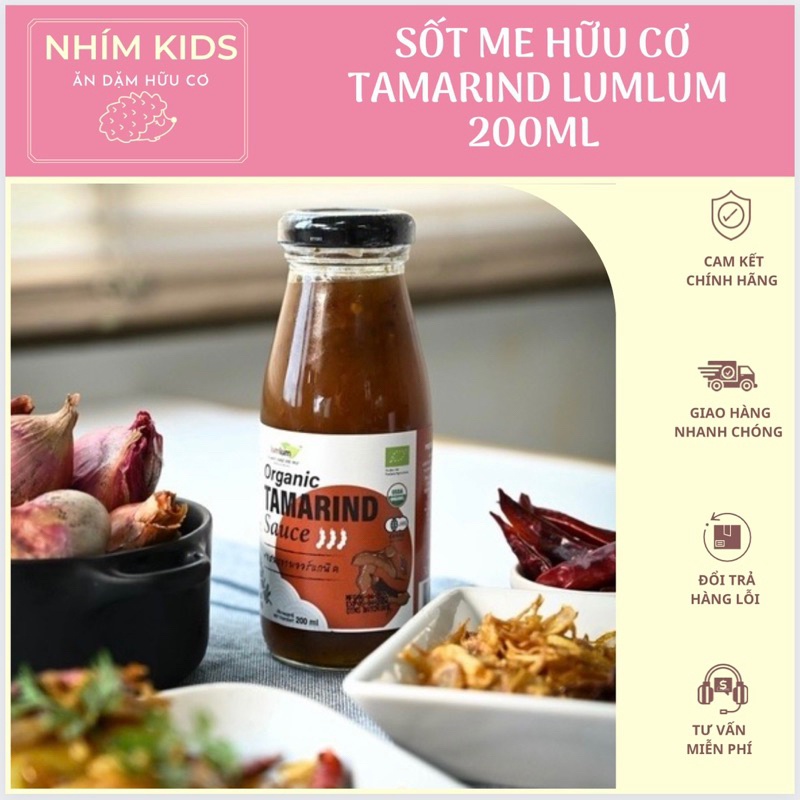 Sốt me hữu Cơ (Organic Tamarind Sauce) - LumLum - 200ml