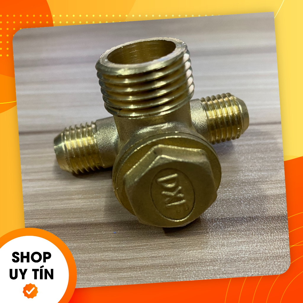 Van1chiều Atemon ren 21/14/14/10mm,4 cổng chia,máynén khí,máybơm hơi không dầu1350/1500/1680/1800W,VAN1C4C