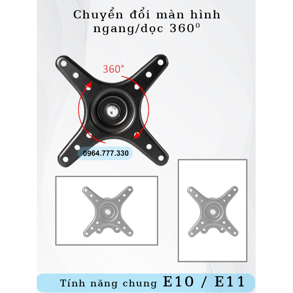 E10 CY01 – Giá treo màn hình -Giá treo màn hình máy tính -Xoay đa năng -Hợp kim nhôm - E10