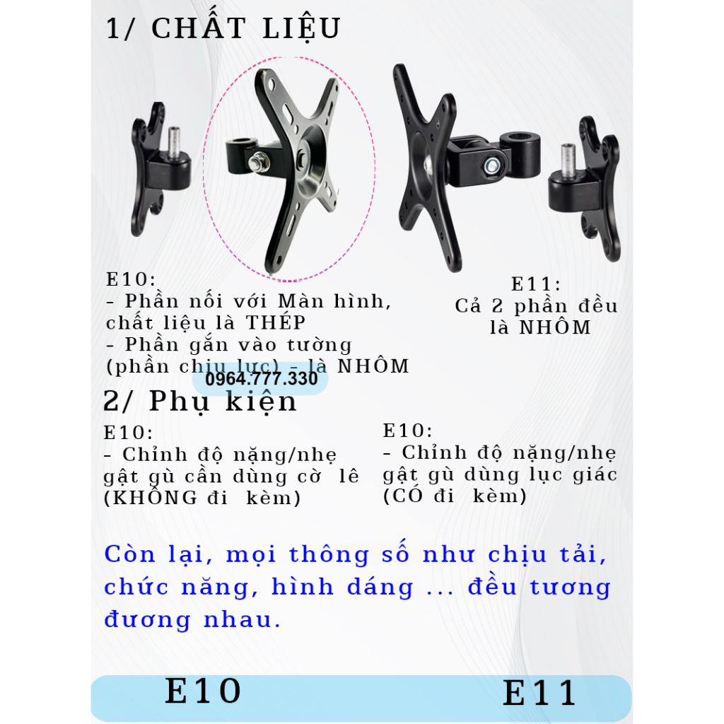 E10 CY01 – Giá treo màn hình -Giá treo màn hình máy tính -Xoay đa năng -Hợp kim nhôm - E10