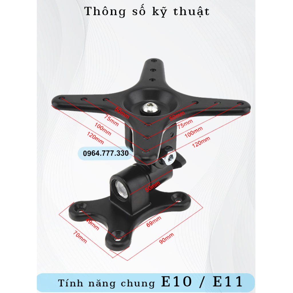 E10 CY01 – Giá treo màn hình -Giá treo màn hình máy tính -Xoay đa năng -Hợp kim nhôm - E10